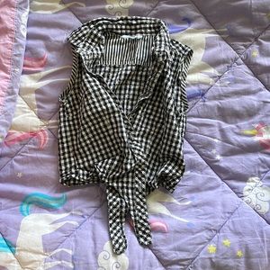 Gingham girls top size 7